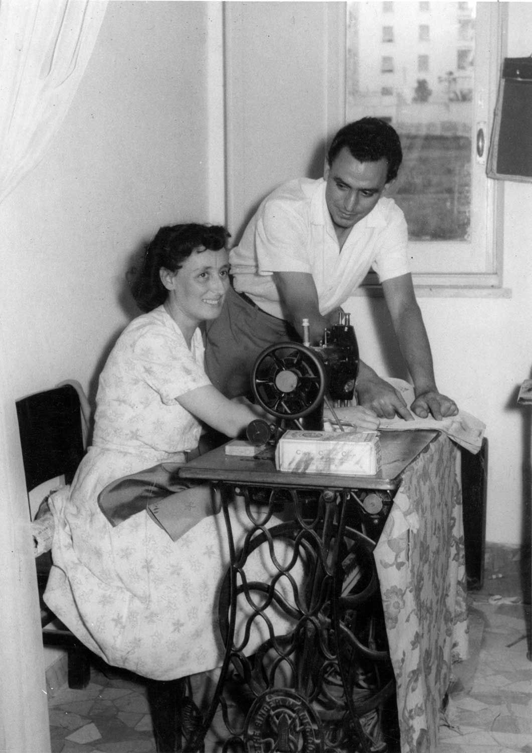 anni '50 Vincenzo Ruggieri con la sorella